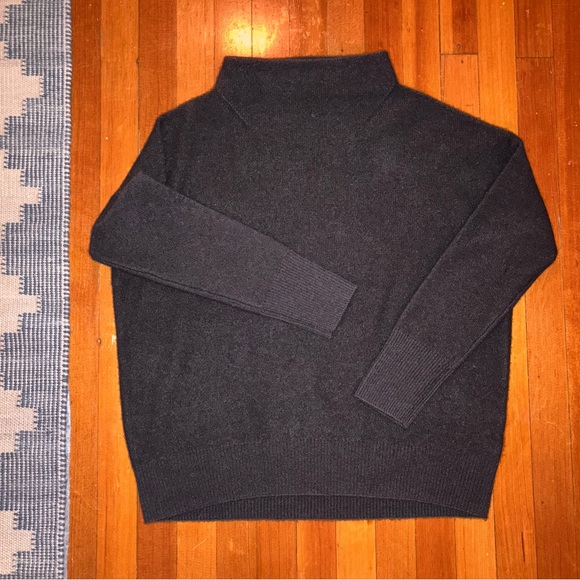 Vince Boiled Cashmere Funnel Neck Pullover Sweater - Picture 6 of 7
